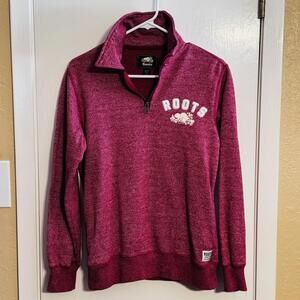 Roots Athletics Women's Half-Zip Pullover Sweatshirt Size XS